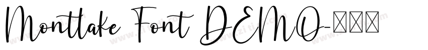 Montlake Font DEMO字体转换